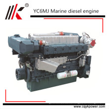 Motor diesel marino del motor del barco del movimiento 4 del motor marino de YC6A250-C20 250hp con la caja de engranajes